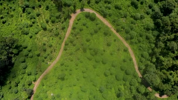 Vue Aérienne Haut Bas Village Khonoma Formant Une Forme Nagaland — Video