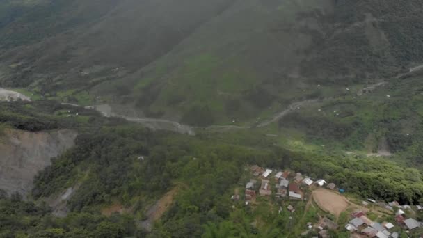 Air Backward Dolly Lövés Egyik Legnagyobb Falu Tuensang Nagaland India — Stock videók