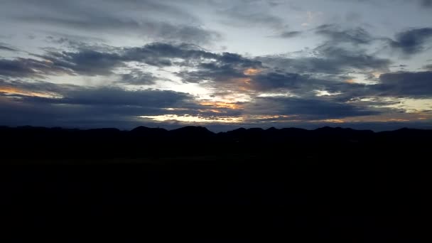 Salida Del Sol Timelapse Del Desierto — Vídeo de stock