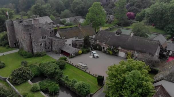 Wedding Venue Devon Aerial View Using Drone — Stock Video
