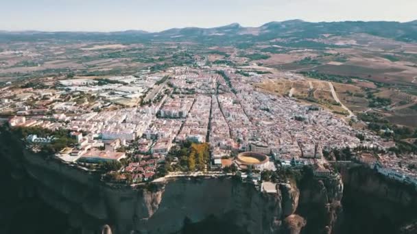 Flygbilder Från Ronda Spanien — Stockvideo