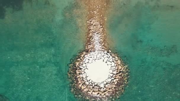 4K年在西班牙新安达卢西亚海滩拍摄的空中录像 — 图库视频影像
