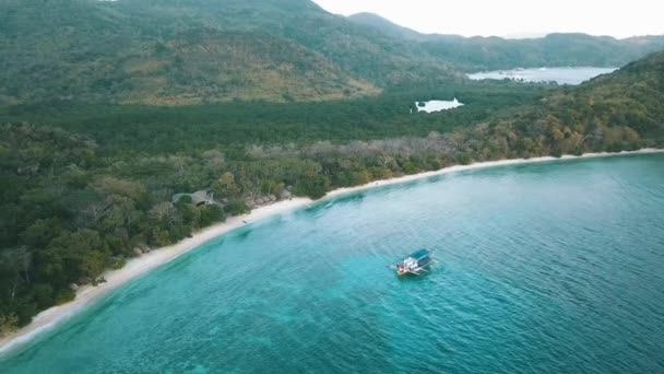 Aproximando Barco Bangka Cima — Vídeo de Stock