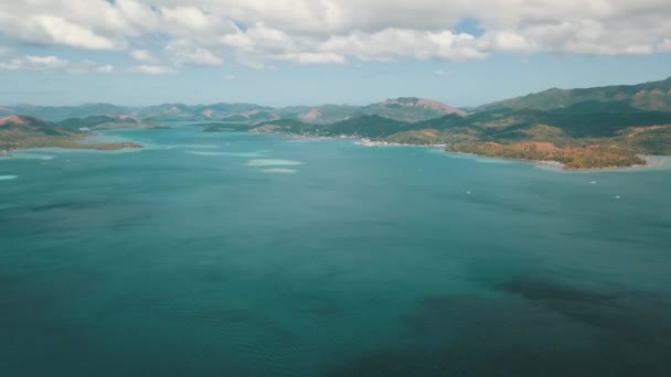 Panorama Das Filipinas Drone Direita Para Esquerda — Vídeo de Stock