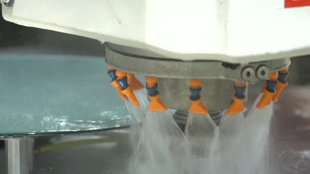 Macro Máquina Cnc Fechar Bordas Fresagem Máquina Cnc Resfriadas Água — Vídeo de Stock