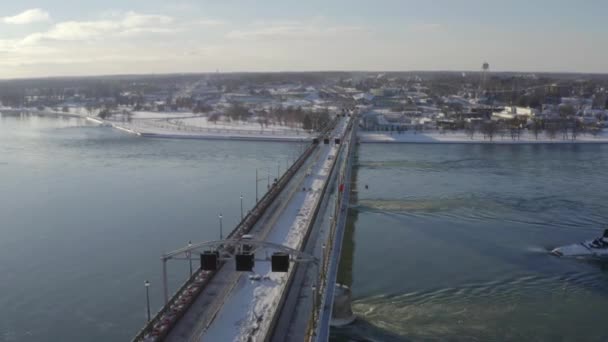 Peace Bridge Buffalo New York Ceci Est Clip Beaucoup Dans — Video