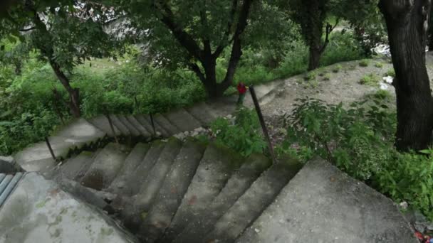 Beauté Himalaya Hills Uttarakhand Inde Maisons Personnes Collines — Video