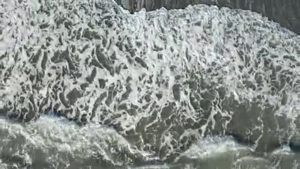 Drohne Über Einem Strand Und Bäumen Auf Vancouver Island Sooke — Stockvideo