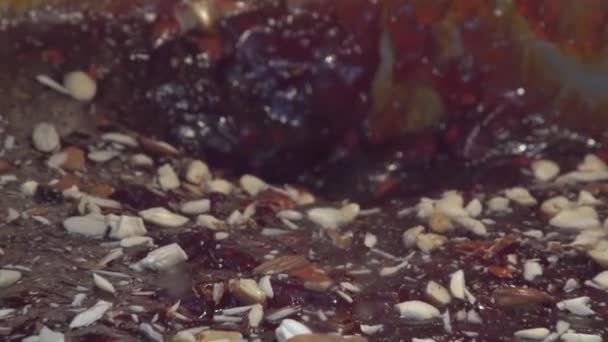 Die Halwa Eine Traditionelle Und Berühmte Bahrainische Süßigkeit — Stockvideo