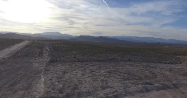 Las Vegas Nevada Manzaralı Drone Gün Batımı Güzel Mavi Gökyüzü — Stok video