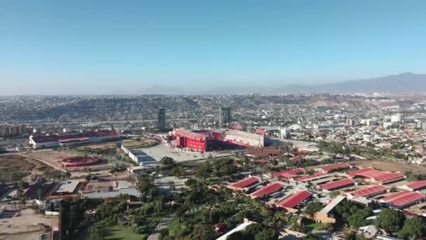 Gran Vista Desde Cielo Estadio Fútbol Xolos Ubicado Ciudad Tijuana — Vídeos de Stock