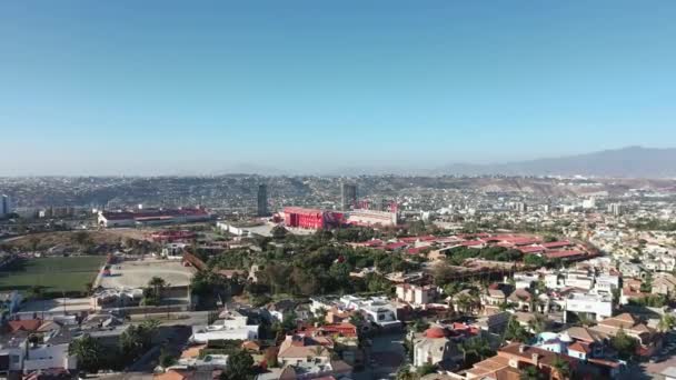 San Diego Tijuana Fotbalový Stadion Týmu Xolos Široký Výhled Oblohy — Stock video