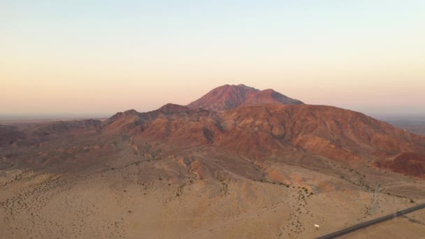 Cerro Del Centinela Dari Pandangan Luas Dari Laguna Salada Dan — Stok Video