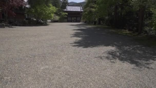 Japonya Nın Kansai Bölgesindeki Kyoto Tapınaklarının Eğilişi — Stok video