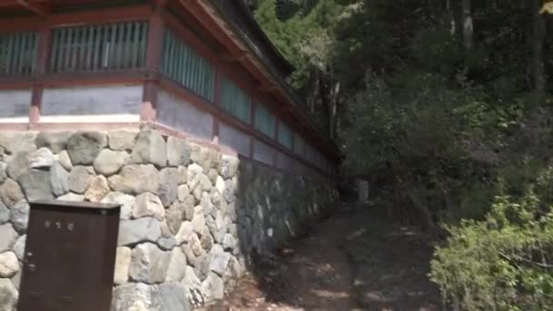Fotografía Panorámica Largo Santuario Tradicional Kyoto Japón — Vídeo de stock