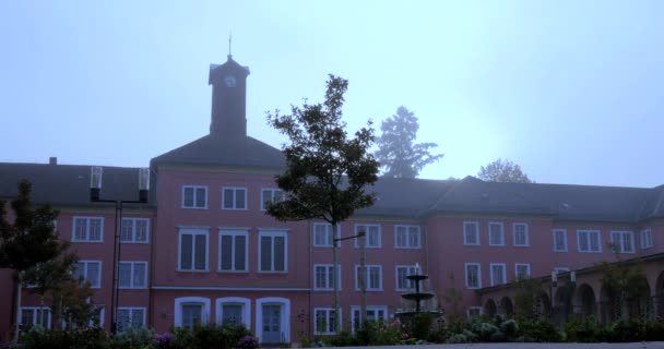 Foggy Morning Udsigt Til Gammel Tysk Psykiatri – Stock-video