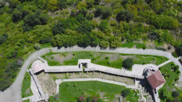 Slow Top View Ancient Peristera Fortress Peshtera Bulgaria — Stock Video