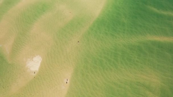 Pan Stranden Van Het Schiereiland Troia Portugal — Stockvideo