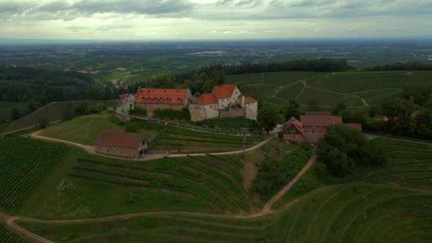 Panoramic View Schloss Staufenberg — Stock Video