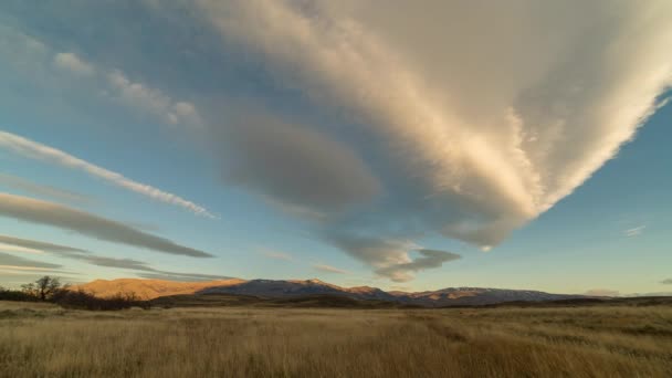 Lapso Tiempo Las Nubes Que Mueven Través Pastizal Parque Nacional — Vídeo de stock