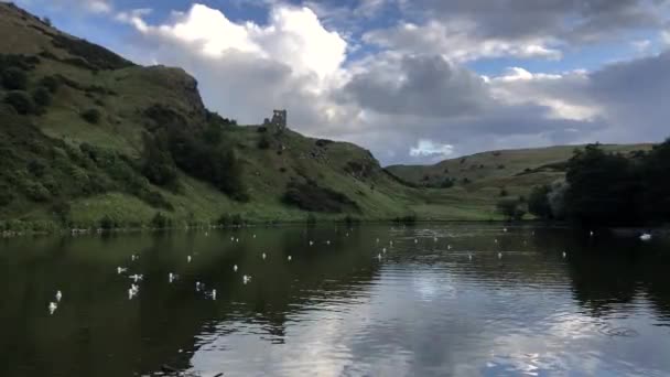 Saint Margaret Loch Verão Edimburgo Escócia — Vídeo de Stock