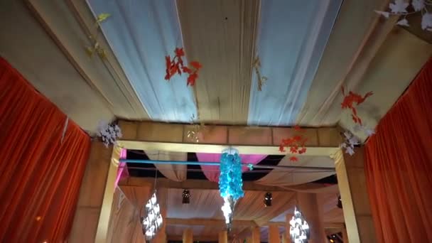 Dehradun Uttarakhand Hindistan Corona Salgını Sırasında Hint Düğünü Evlilik Salonu — Stok video