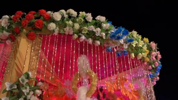 Dehradun Uttarakhand Indie Indická Svatba Během Pandemie Corona Dekorace — Stock video