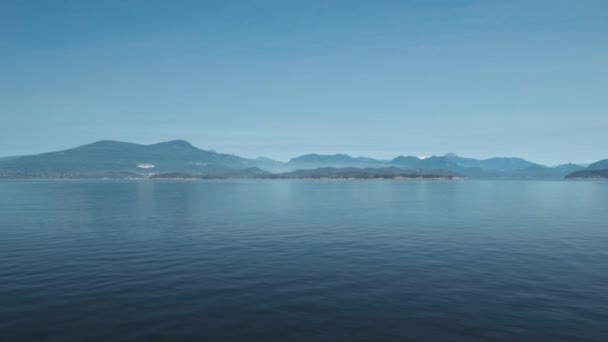 Tiro Estacionário Costa Vancouver Oceano — Vídeo de Stock