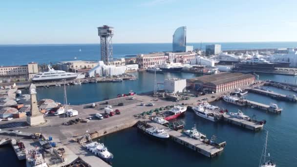 Tournage Filmé Barcelone Vers Hotels Barcelona Avec Dji Mini — Video