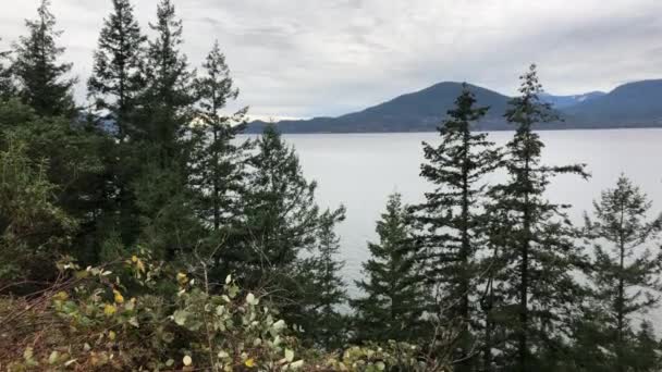 Vista Panoramica Dal Lato Della Montagna Sul Mare Sulle Montagne — Video Stock