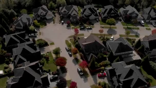 Drone Filmación Cloverdale Urban Housing Para Ciudadanos Clase Media Urbanismo — Vídeos de Stock