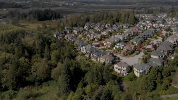 Drone Film Cloverdale Urban Bostäder För Medelklass Medborgare Zoned Stadsplanering — Stockvideo