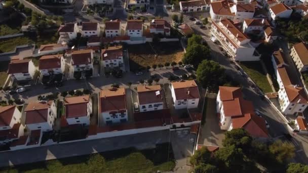 Widok Lotu Ptaka Miasto Vila Rei Castelo Branco Portugal — Wideo stockowe