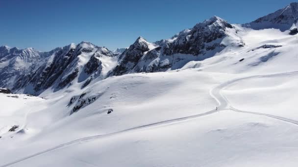 Milieu Hiver Tyrol Alpes Autrichiennes Soleil Neige Dans Station Ski — Video