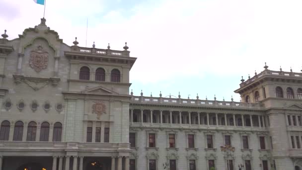 危地马拉国家宫 危地马拉城中央公园 — 图库视频影像