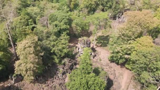 Templo Angkor Preah Khan Kampong Svay Conocido Como Prasat Bakhan — Vídeos de Stock