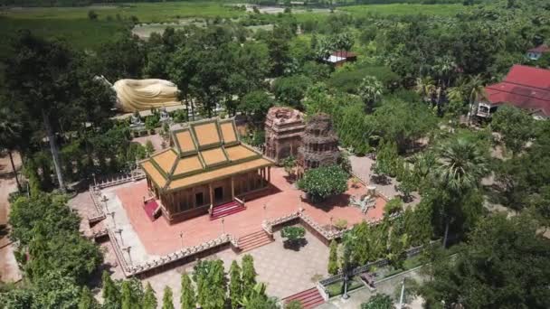 Vergessene Tempel Kambodscha Wat Preah Theat Thmor Tempel Kampong Cham — Stockvideo