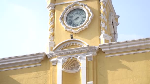 Incline Tiro Santa Aatalina Arco Antigua Guatemala — Vídeo de Stock