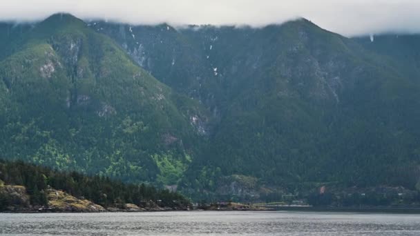 Lente Larga Gambier Island Columbia Británica — Vídeos de Stock