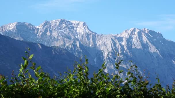 Montañas Karwendel Timelapse Hermosos Picos Junto Innsbruck Tirol Austria Montañas — Vídeo de stock