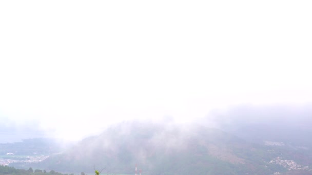Nebel Über Dem Tal Tal Mittelamerika Tal Guatemala — Stockvideo