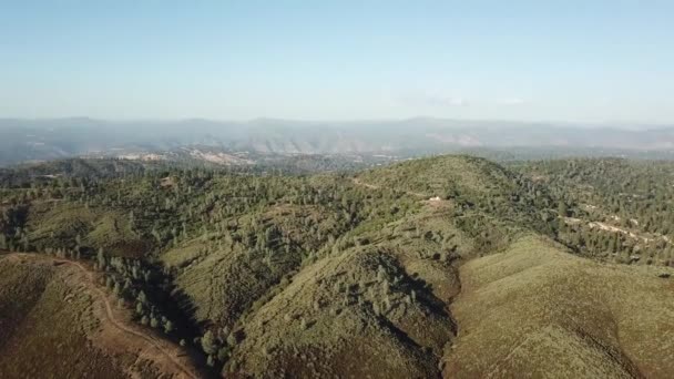 Mooie Antenne Drone Schot Groene Bergketen Het Voorjaar Colorado Baan — Stockvideo