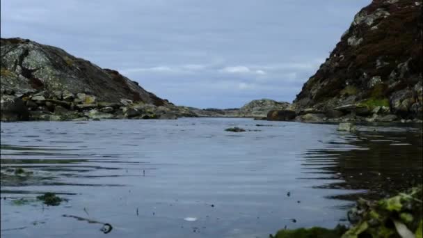 Archipel Suédois Timelapse Calme Mer Nuageux Après Midi — Video