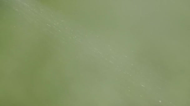 Extreme Nahaufnahme Der Sprühdüse Ackerschlepper Der Pestizide Mit Sprühgerät Einsetzt — Stockvideo