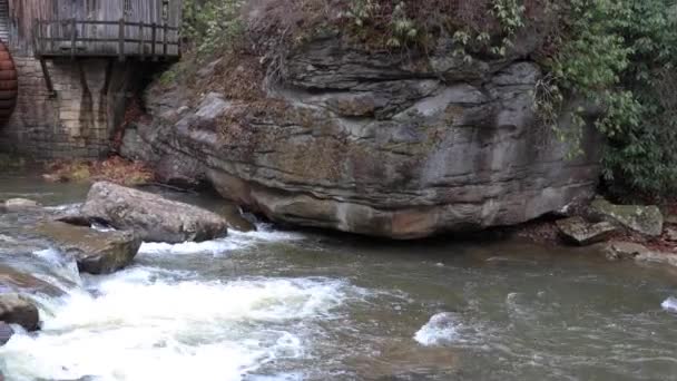Glade Creek Pan Πάνω Και Αριστερά — Αρχείο Βίντεο