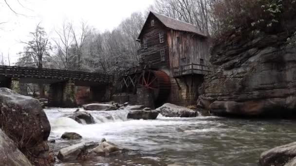 Tijdverlies Van Glade Creek Grist Mill — Stockvideo