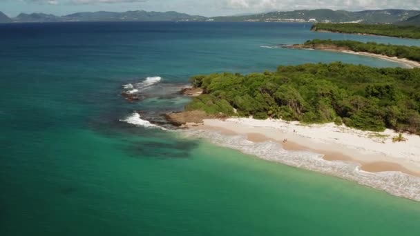 Bellissimo Video Aereo Girato Sulla Costa Della Martinica Antille Con — Video Stock