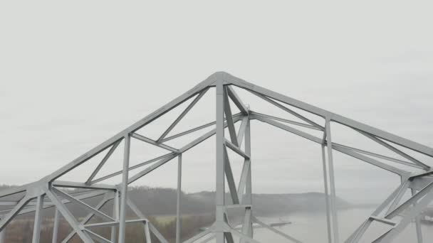 Odhalit Most Přes Řeku Ohio — Stock video