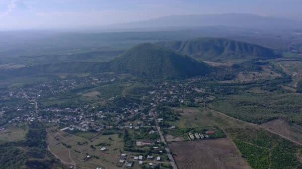 Dominik Cumhuriyeti Ndeki Las Yayas Viajama Kasabası Panoramik Manzarası — Stok video