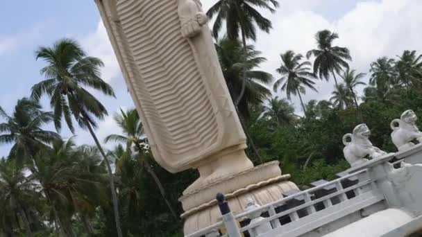 Giant Peraliya Boeddhabeeld Ter Nagedachtenis Aan Slachtoffers Van Tsunami Van — Stockvideo